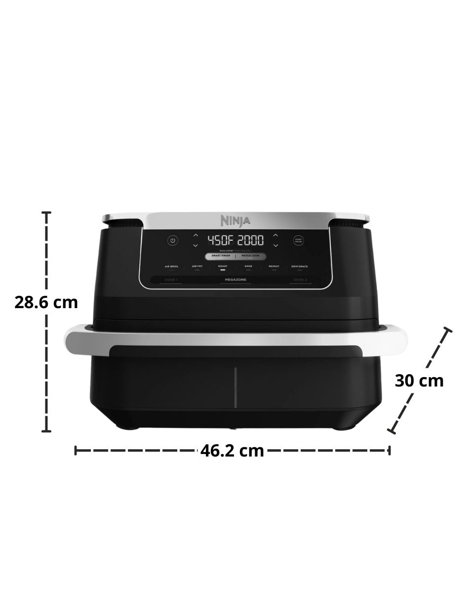 Freidora de aire con compartimento doble Foodi DualZone FlexBasket 6.6 L DZ071LAA N 5