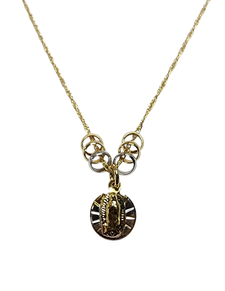 No aplica de (si aplica) Virgen BAUTIZO de Oro laminado 14 K
