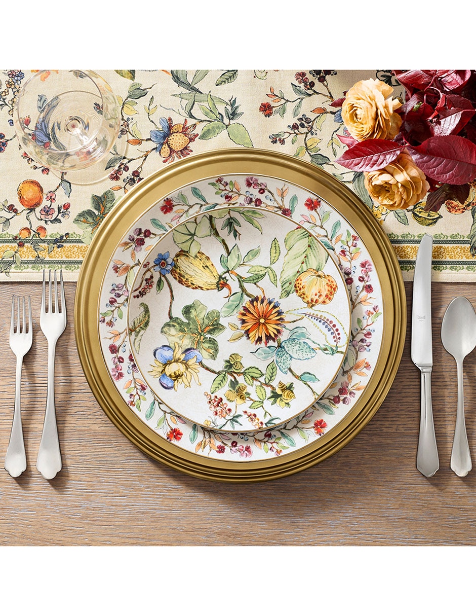 Set platos para ensalada wildwood botanical de porcelana 4 piezas 3