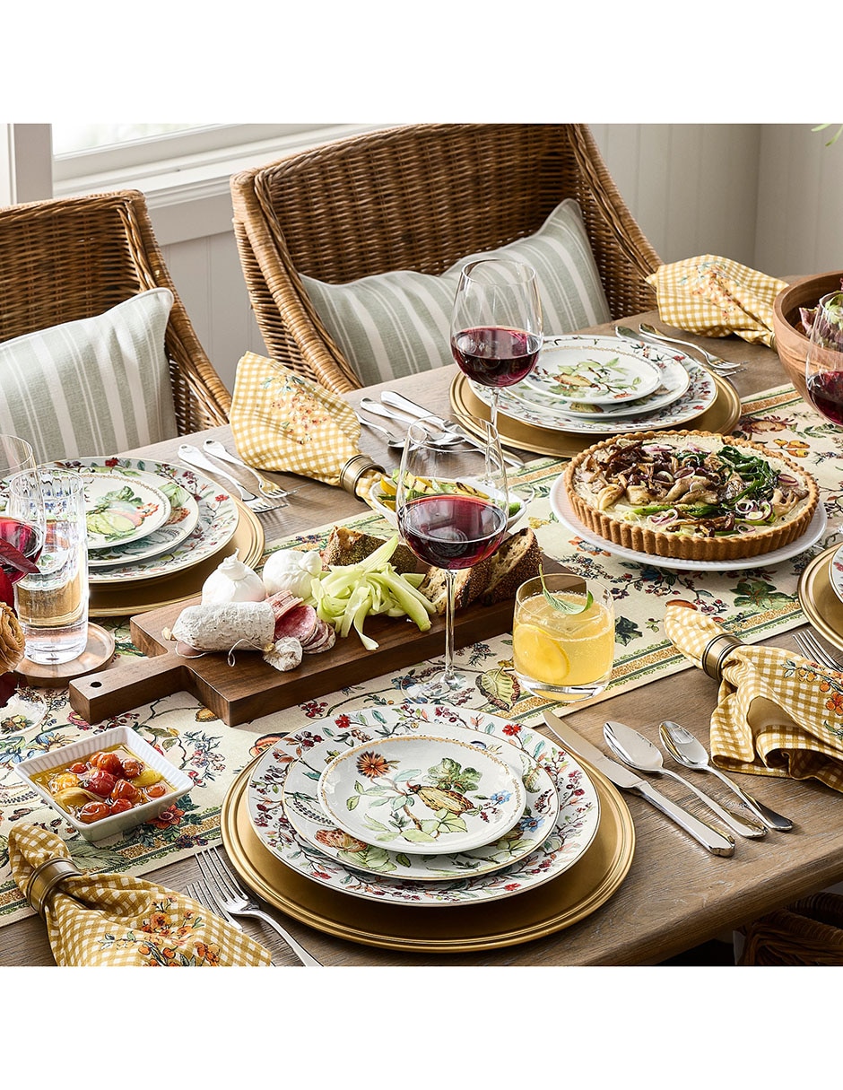 Set platos para ensalada wildwood botanical de porcelana 4 piezas 4