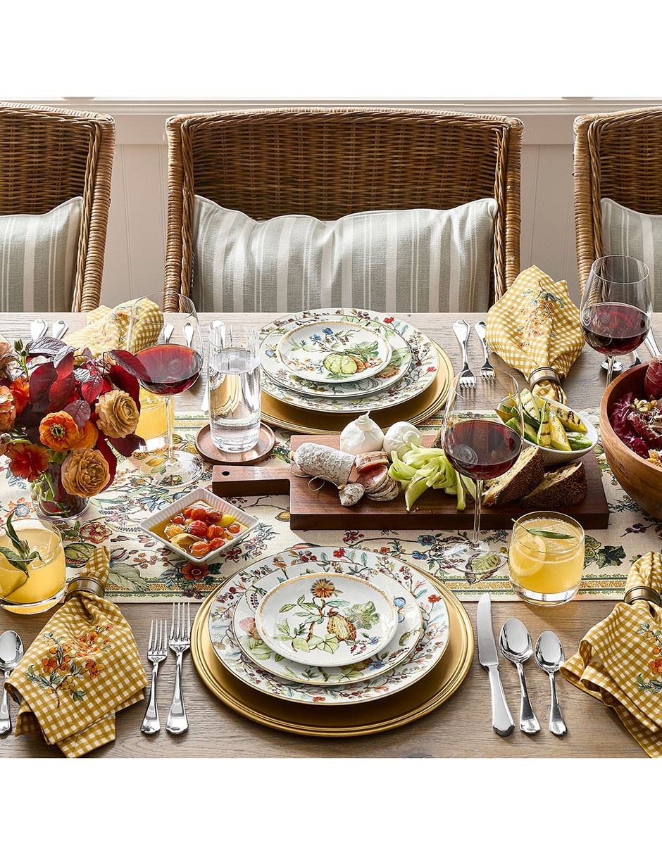 Set platos para ensalada wildwood botanical de porcelana 4 piezas Set platos para ensalada wildwood botanical de porcelana 4 piezas