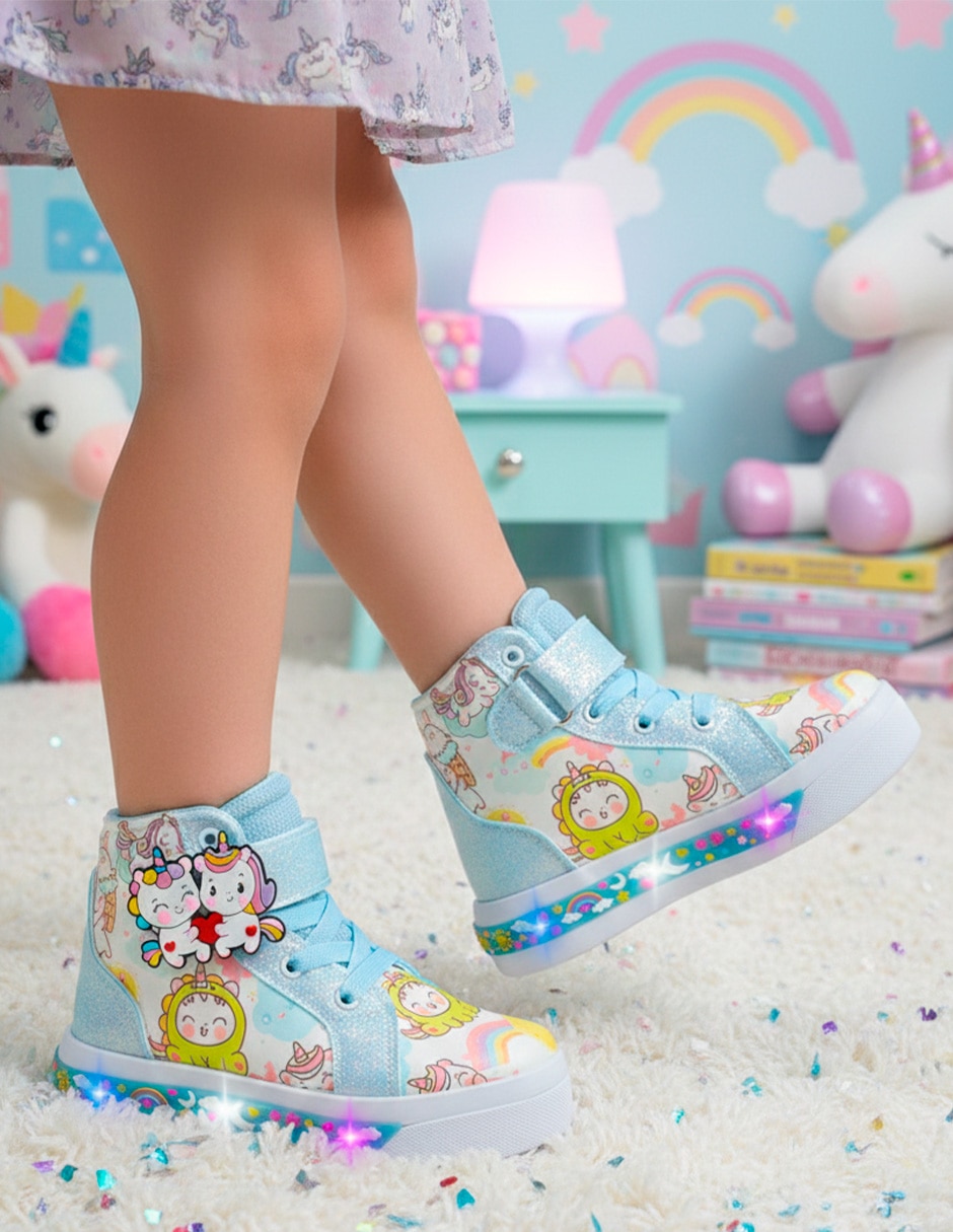 Tenis NINOS para Niña Fun Lights Unicornio