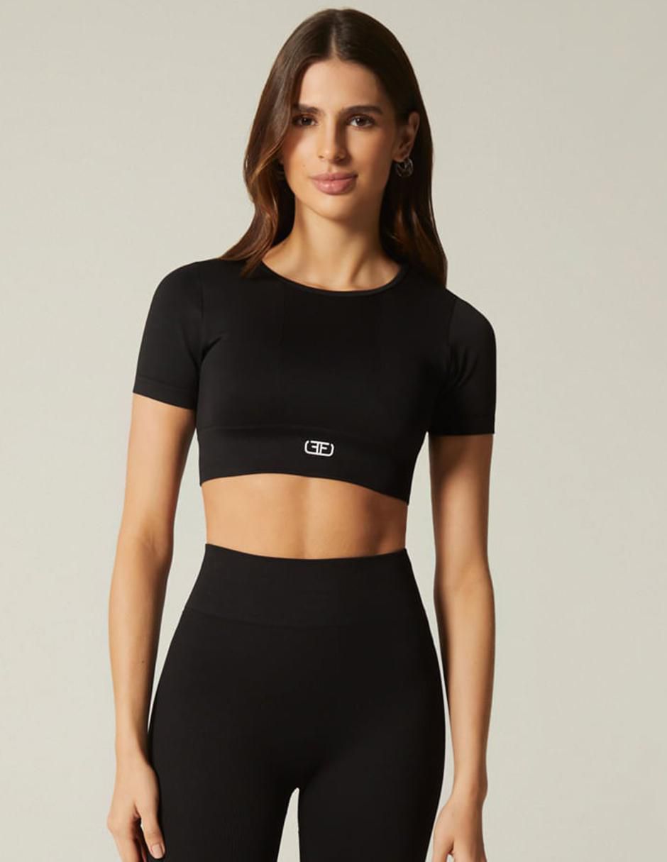 Top Studio F cuello redondo