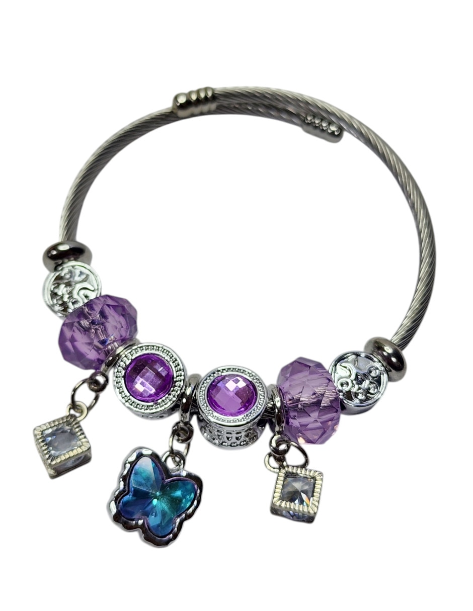 Pulsera y charms Limerence by Claudia Herrera Amor con acabado