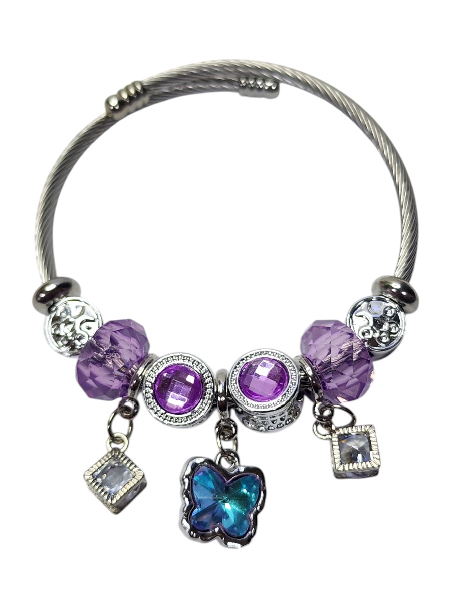 Pulsera y charms Limerence by Claudia Herrera Amor con acabado