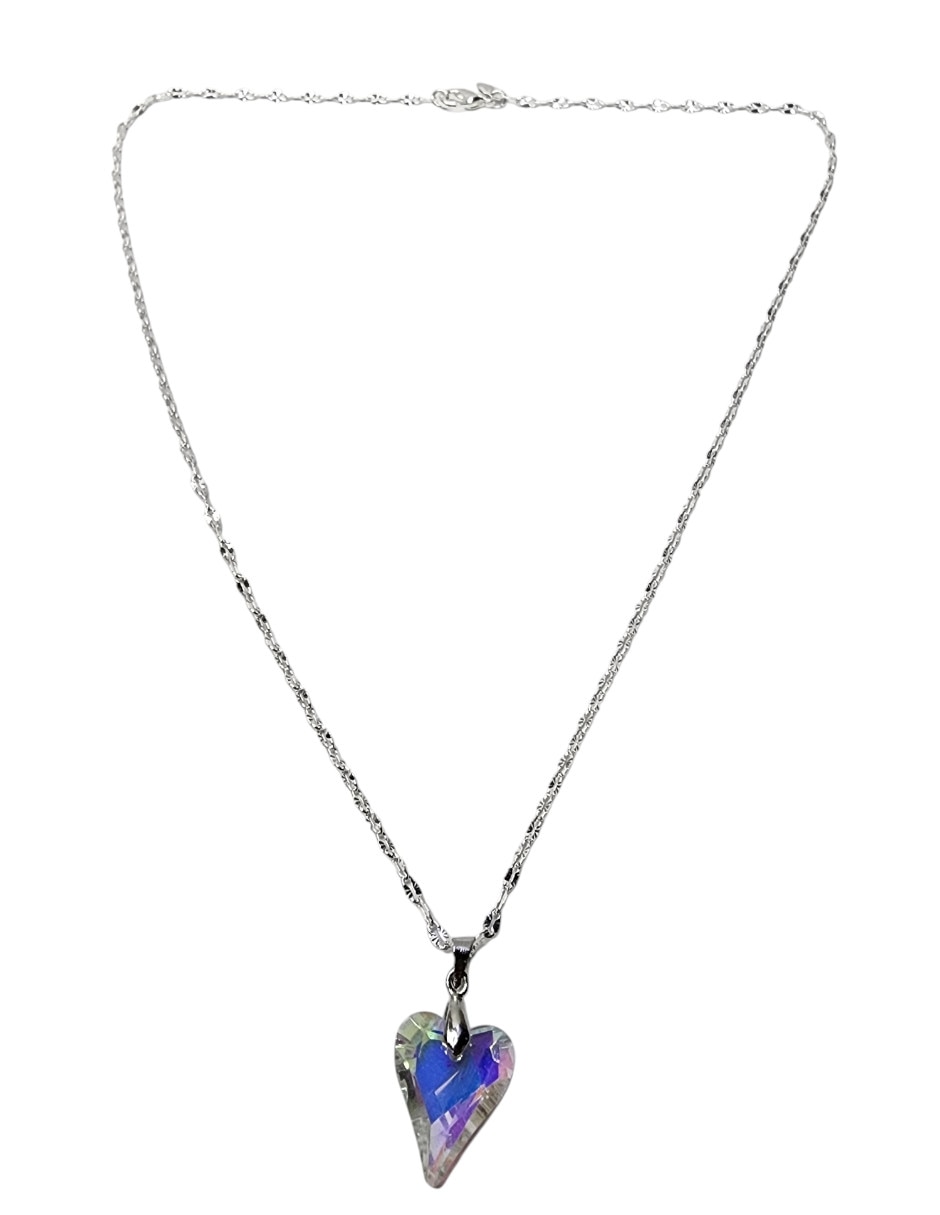 Collar con dije Corazón Limerence by Claudia Herrera Tornasol de Plata P 925