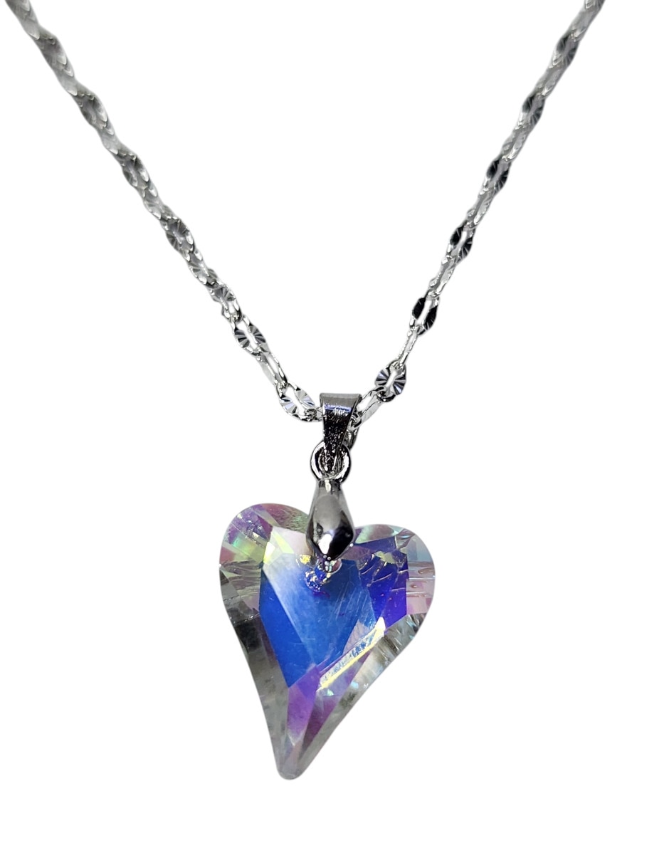 Collar con dije Corazón Limerence by Claudia Herrera Tornasol de Plata P 925