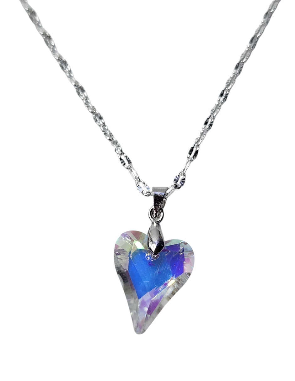 Collar con dije Corazón Limerence by Claudia Herrera Tornasol de Plata P 925