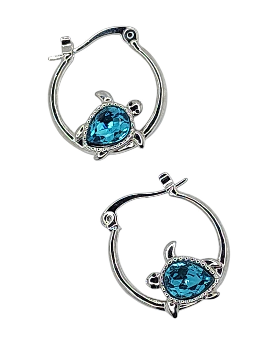 Arracadas de Tortuga Limerence By Claudia Herrera de oro laminado 14 K con acabado brillante