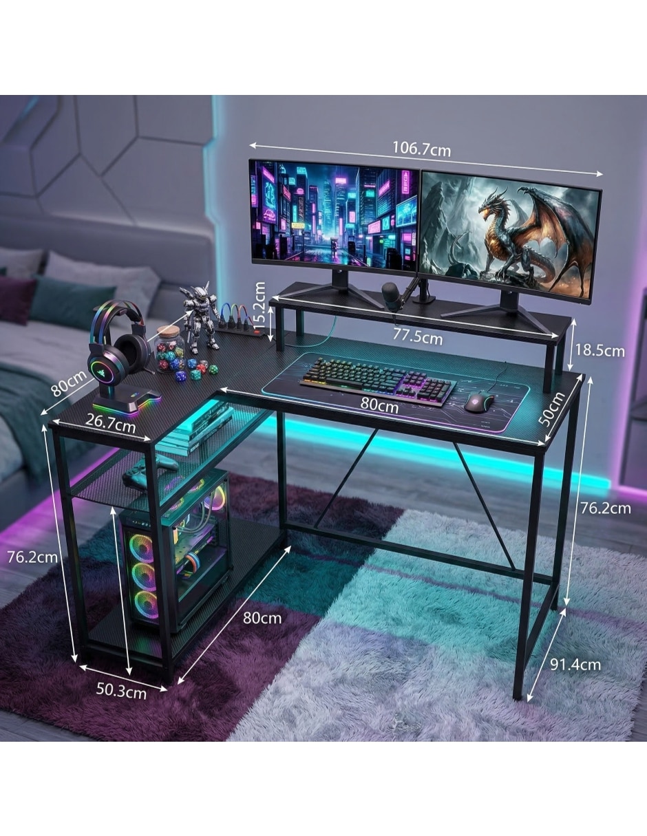 Escritorio armable gamer Z505 Instigo de MDF