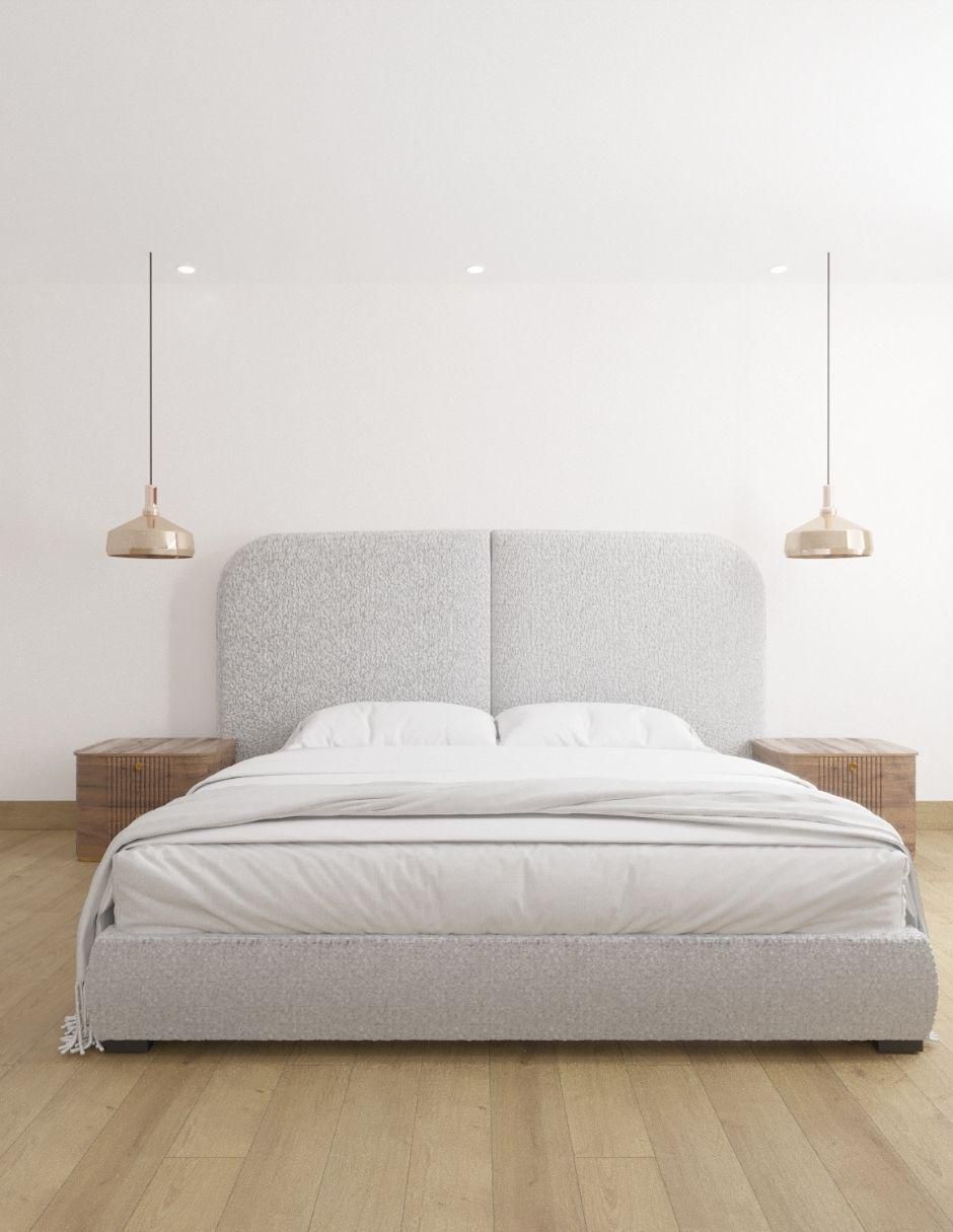 Cama Quiet Luxury Article Wall Furniture Paneling de tela
