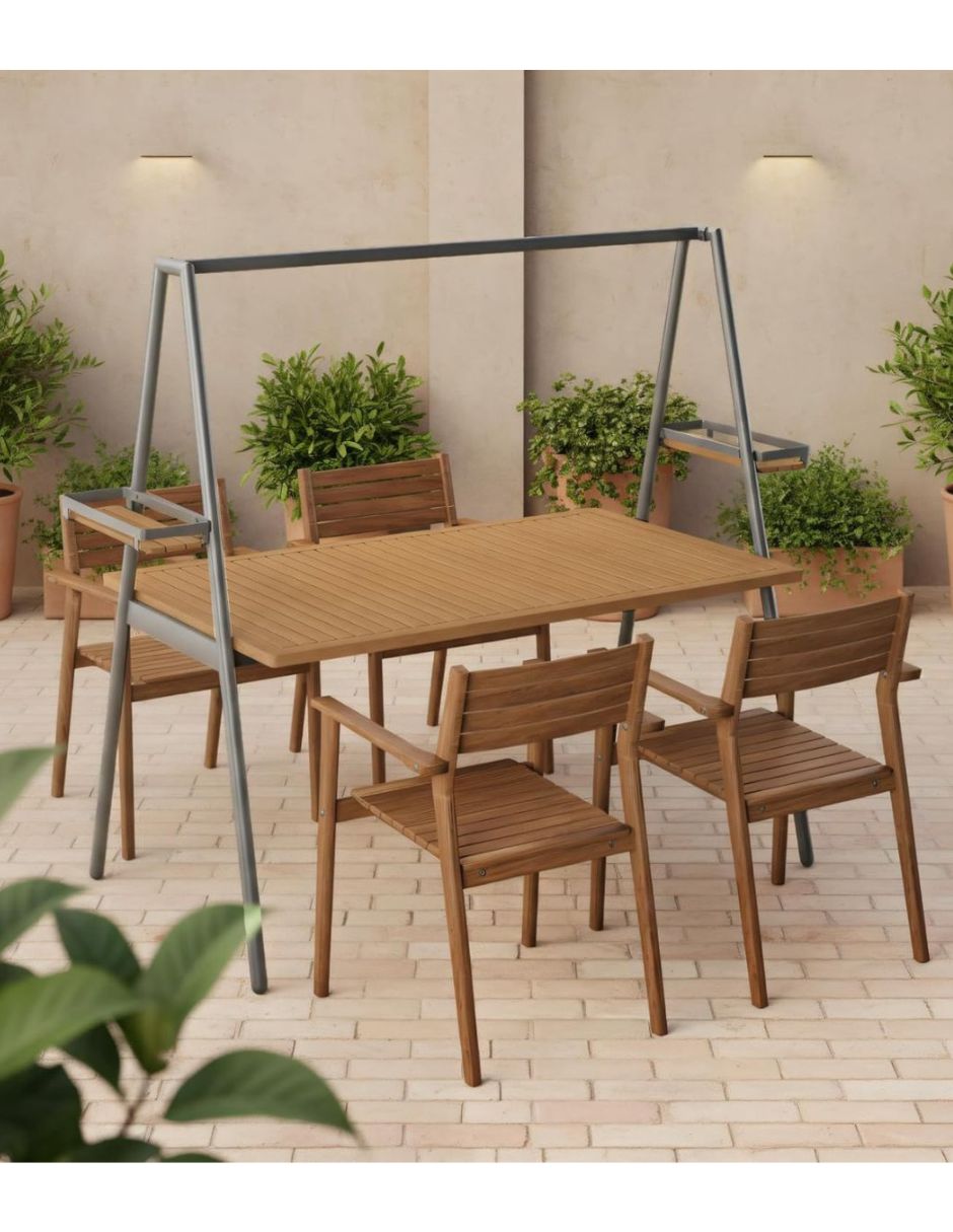 Comedor No aplica MIDTOWN CONCEPT para 4 personas de Acero y madera