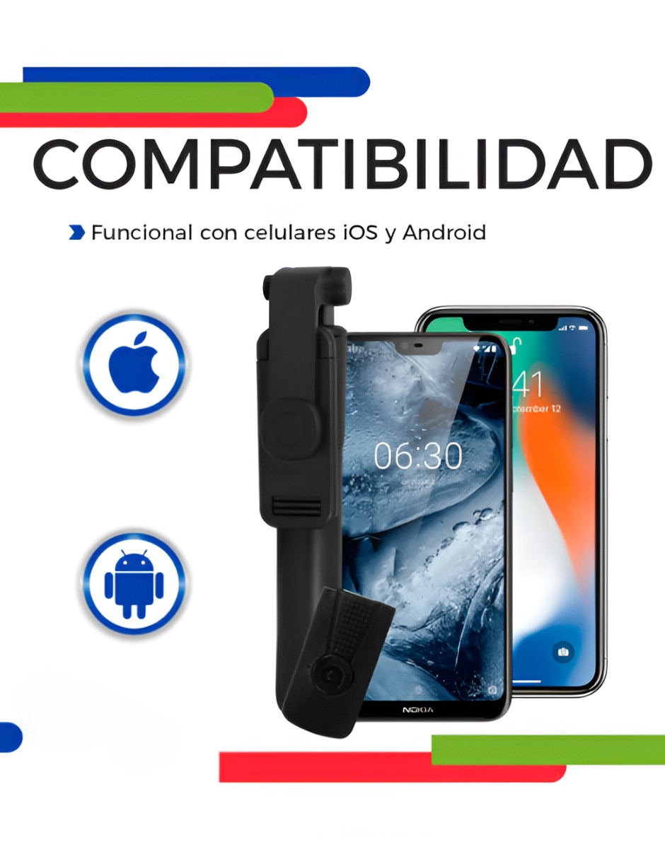 Tripie Xtellar de plástico y metal para celular