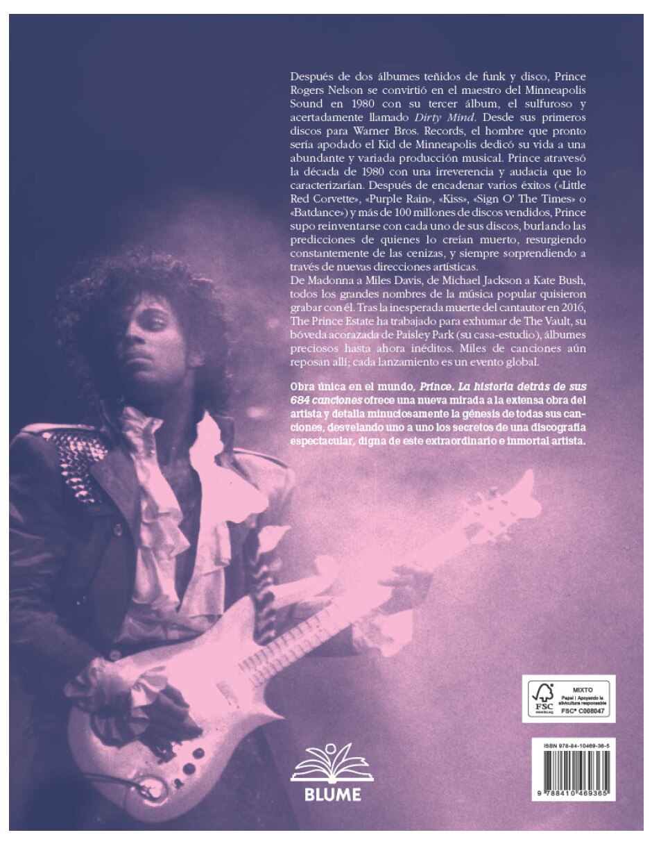 Libro Prince; La Historia Detrás De Sus 684 Canciones de Benoit Clerc
