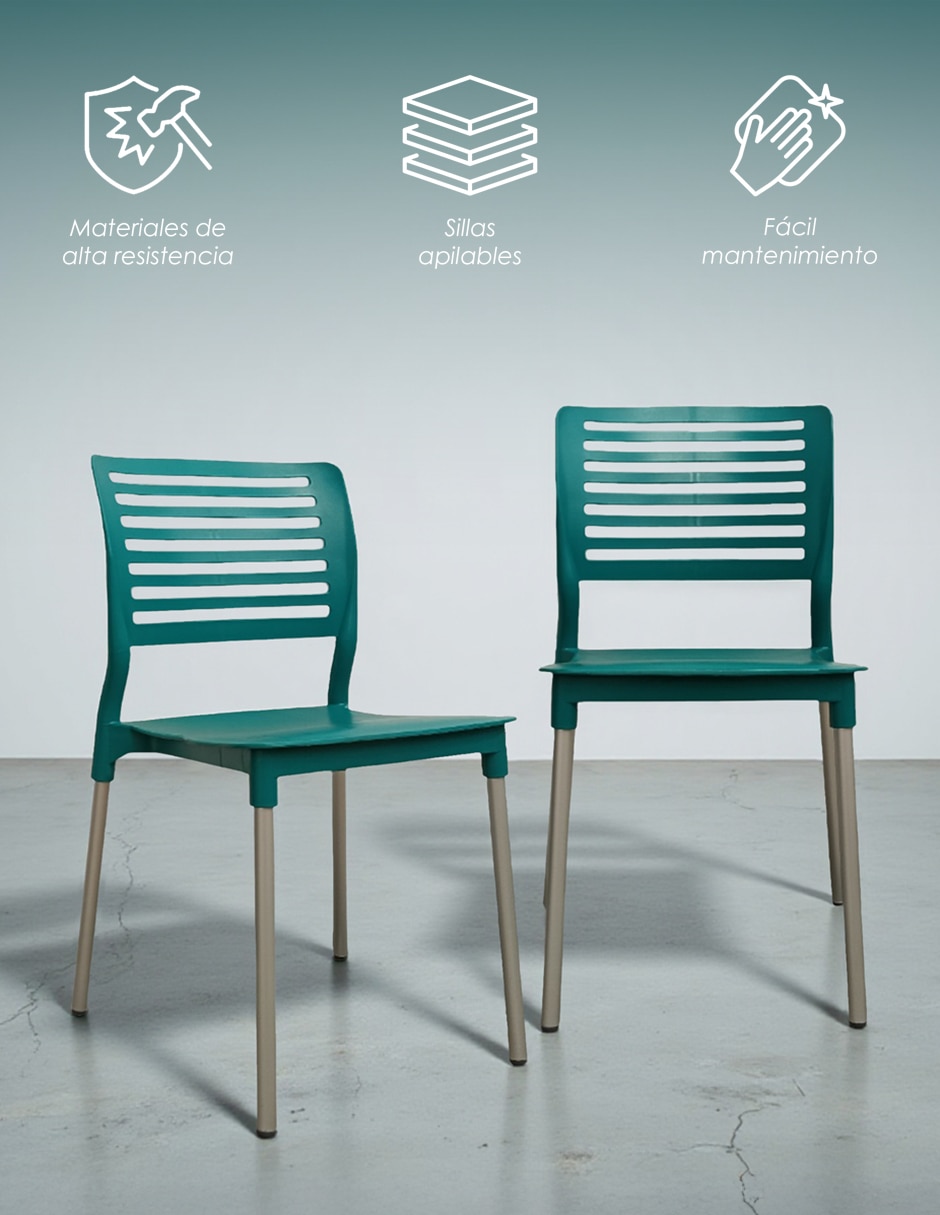 Set de sillas 4 piezas 2
