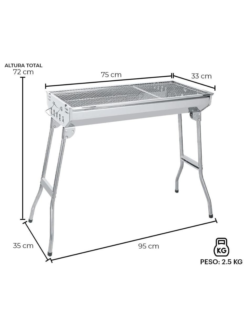 Asador de carbón de acero inoxidable 2