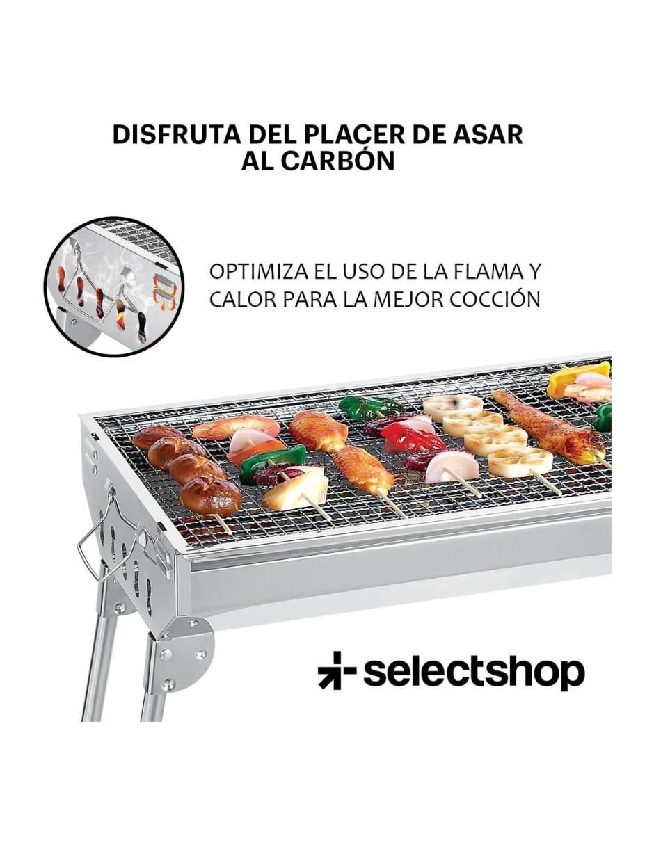 Asador de carbón de acero inoxidable 7
