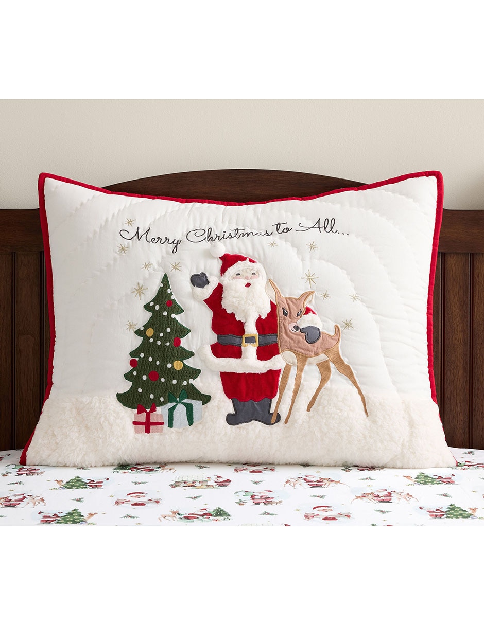 Cojín decorativo navideño Holly Jolly Cojín decorativo navideño Holly Jolly