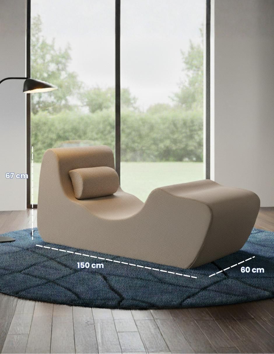 Sillón tela smooth, en caja naap concept "de" espuma de poliuretano