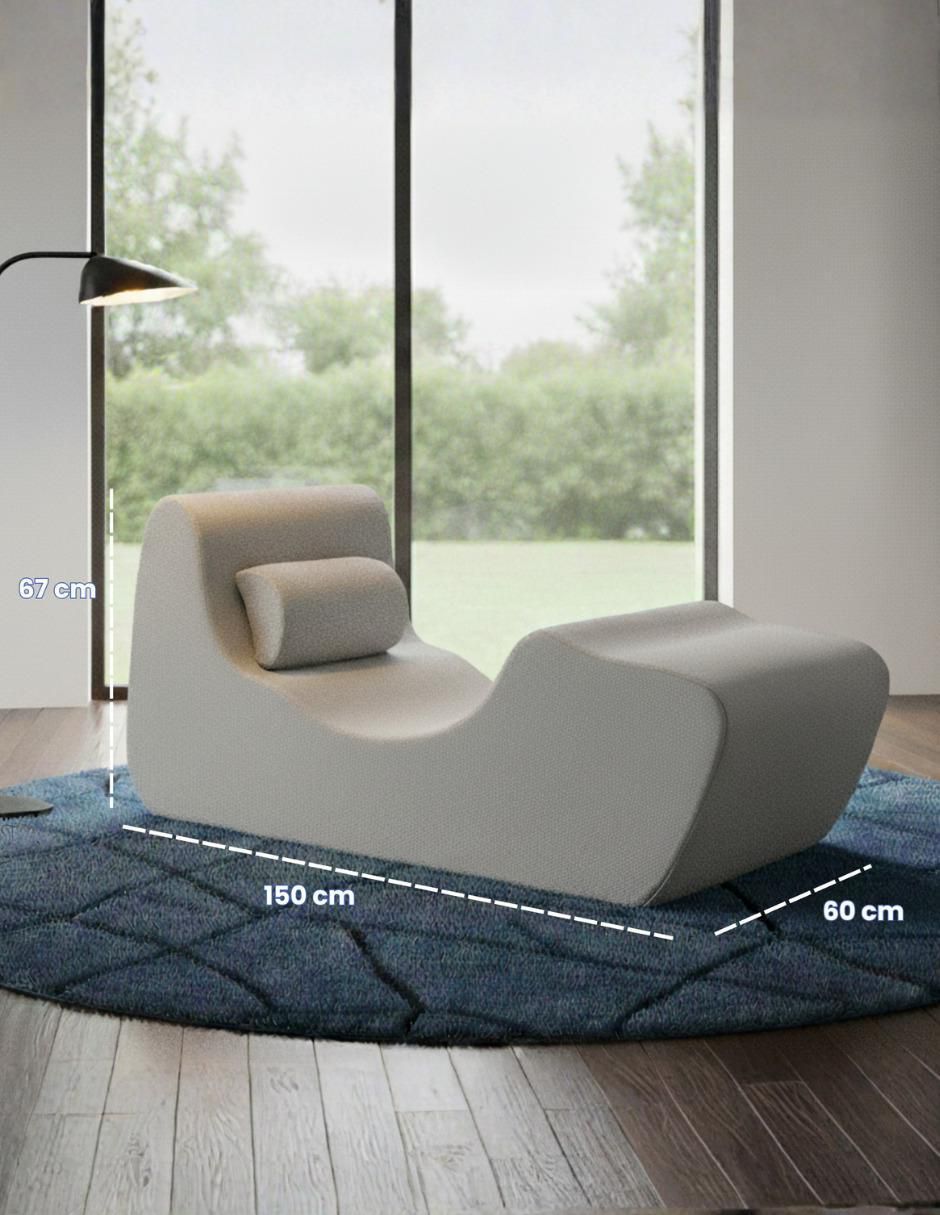 Sillón tela smooth, en caja naap concept "de" espuma de poliuretano 3