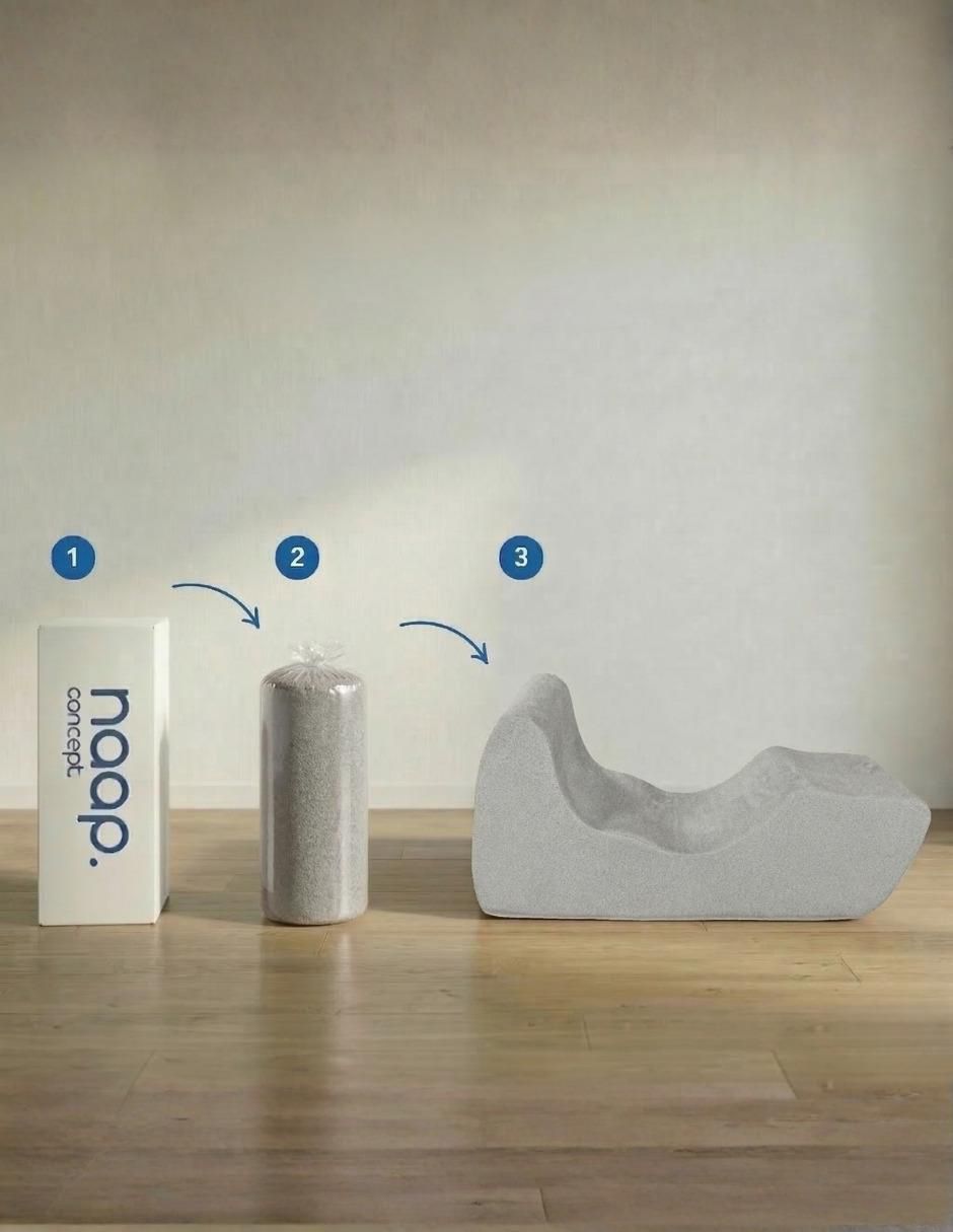 Sillón tela smooth, en caja naap concept "de" espuma de poliuretano 7
