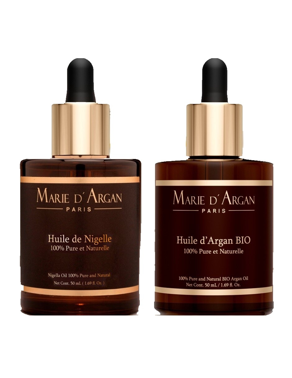Set de sérum de cabello y rostro Huile de Nigelle Huile d'Argan bio todo tipo de piel