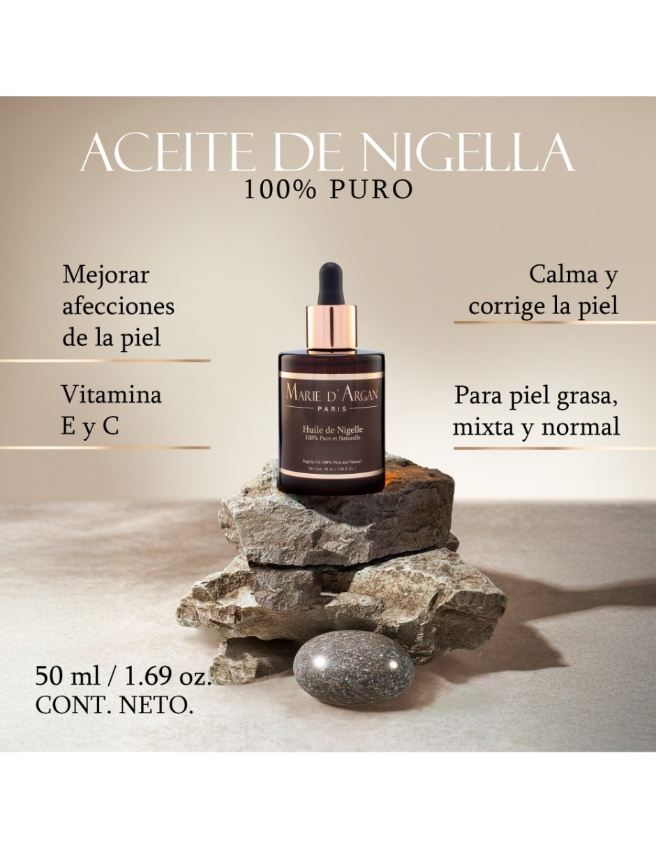Set de sérum de cabello y rostro Huile de Nigelle Huile d'Argan bio todo tipo de piel 6