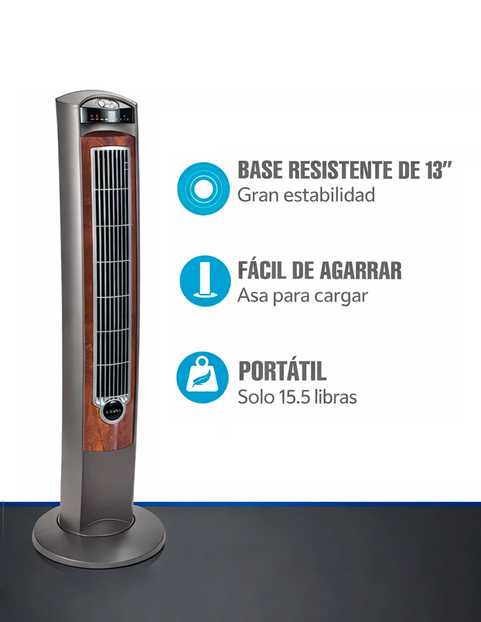 Ventilador de torre Lasko con control remoto 3 velocidades