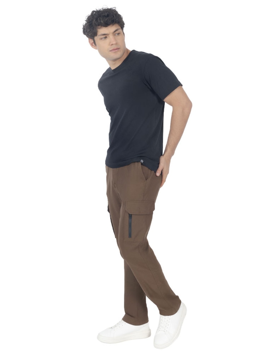Jogger regular con bolsillos para hombre 4
