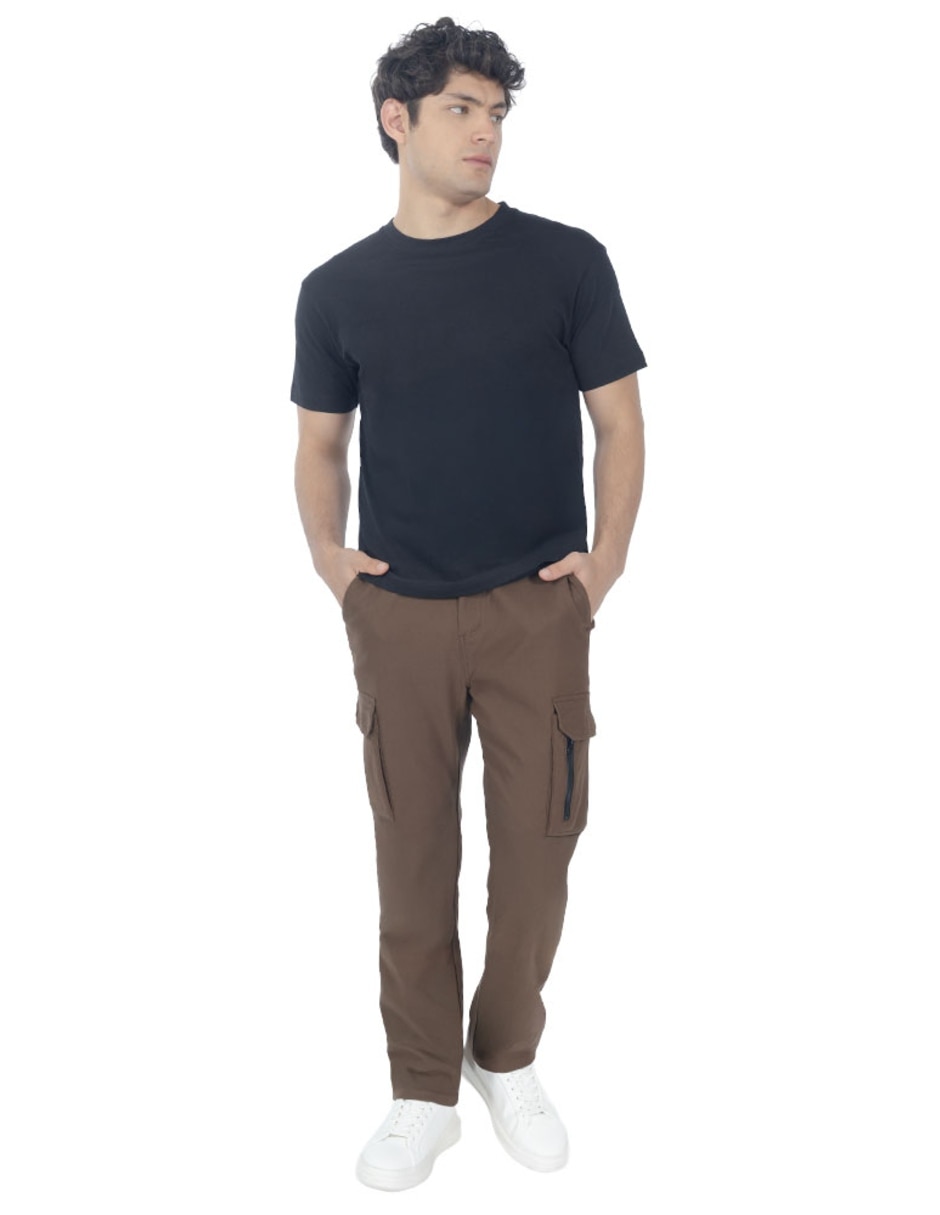 Jogger regular con bolsillos para hombre 5