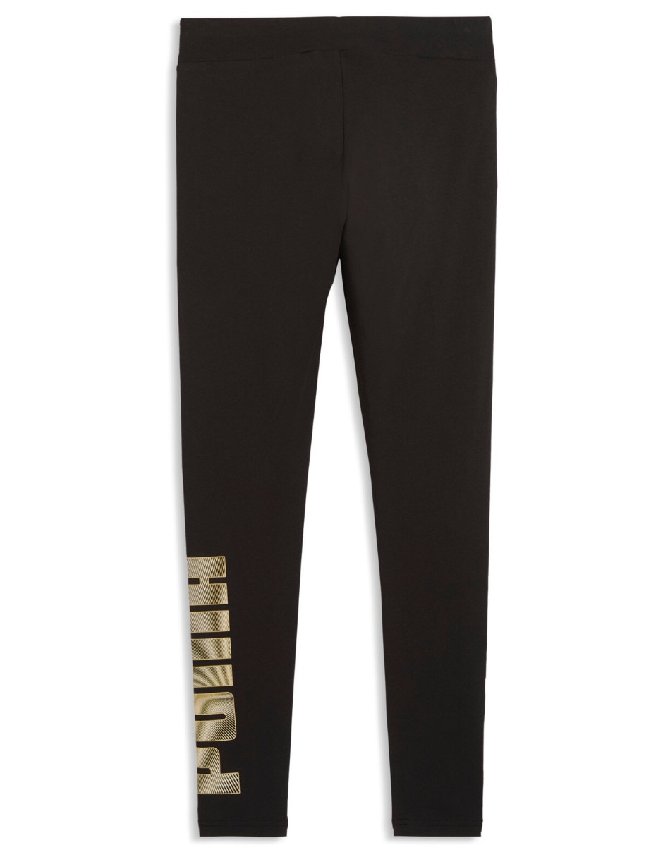 Legging ess logo lab metallic leggings a la cintura con sin fijación para mujer 2