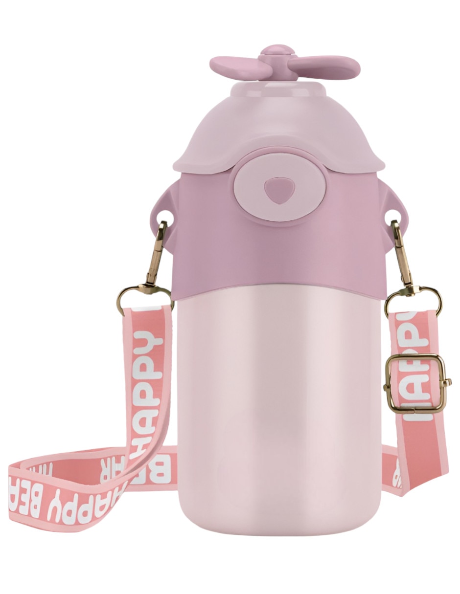 Botella con popote Xtellar de acero inoxidable con tapa a presión 500 ml Botella con popote Xtellar de acero inoxidable con tapa a presión 500 ml