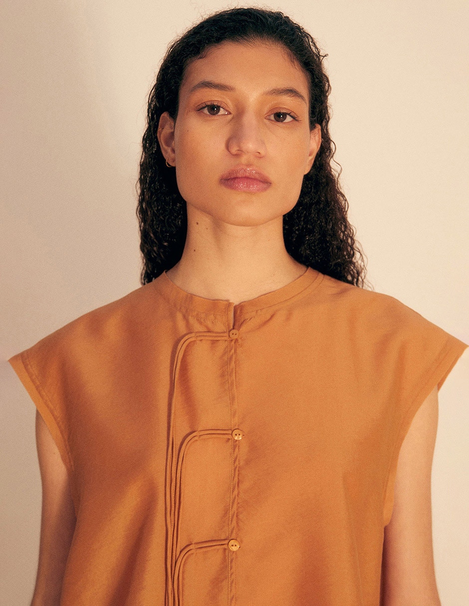 Blusa manga corta para mujer 4
