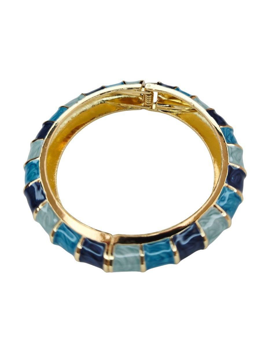 Brazalete Maria Rayuela de oro laminado 18 K acabado brillante