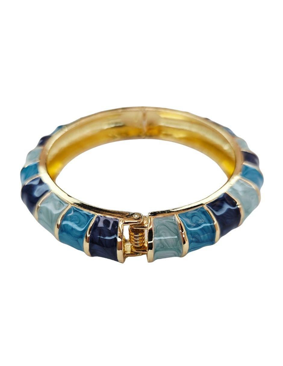 Brazalete Maria Rayuela de oro laminado 18 K acabado brillante