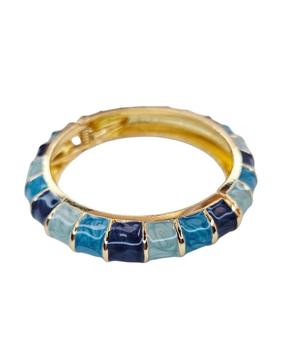 Brazalete Maria Rayuela de oro laminado 18 K acabado brillante