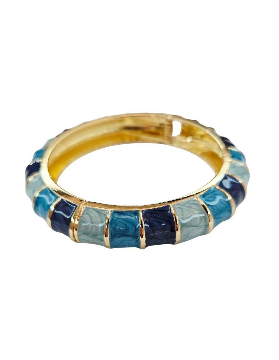 Brazalete Maria Rayuela de oro laminado 18 K acabado brillante