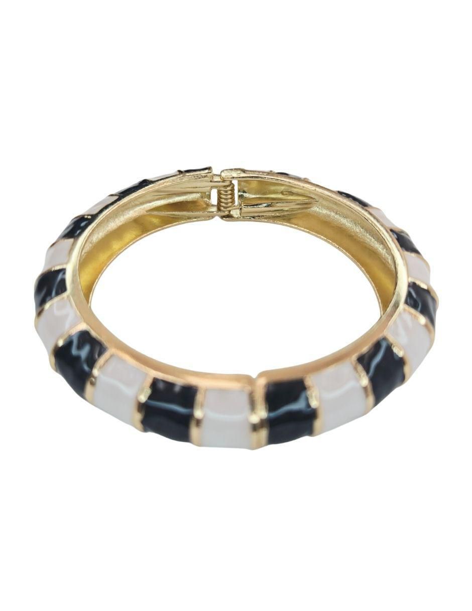 Brazalete Maria Rayuela de oro laminado 18 K acabado brillante