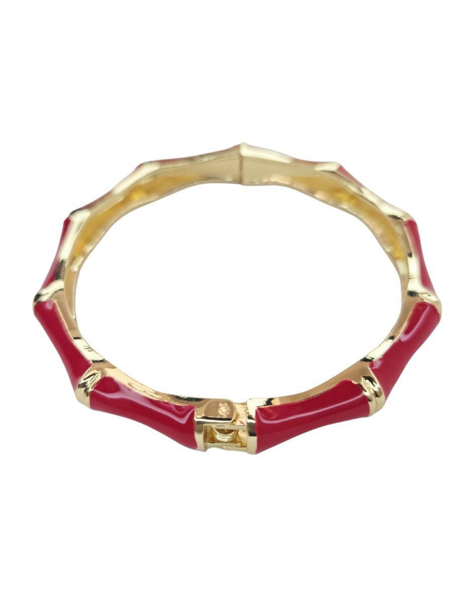 Brazalete Maria Rayuela de oro laminado 18 K acabado brillante