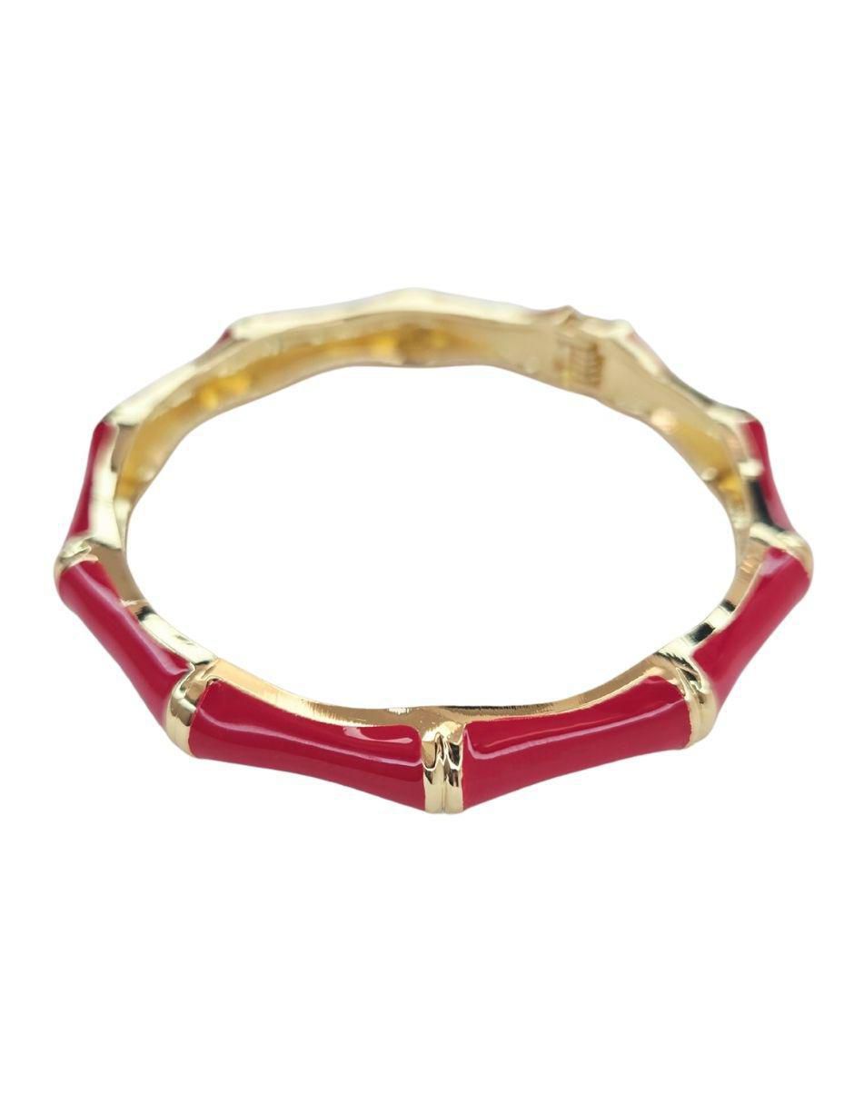 Brazalete Maria Rayuela de oro laminado 18 K acabado brillante