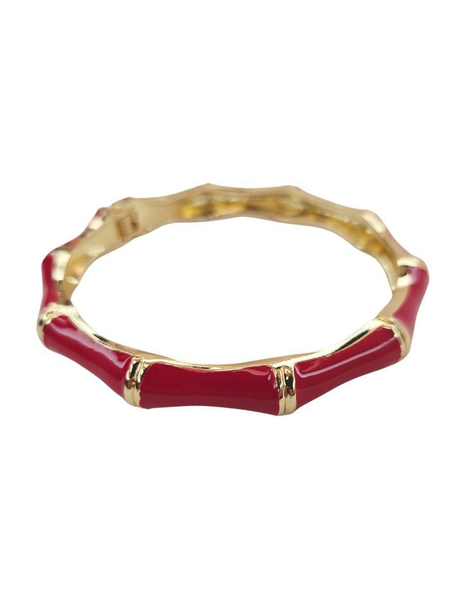 Brazalete Maria Rayuela de oro laminado 18 K acabado brillante
