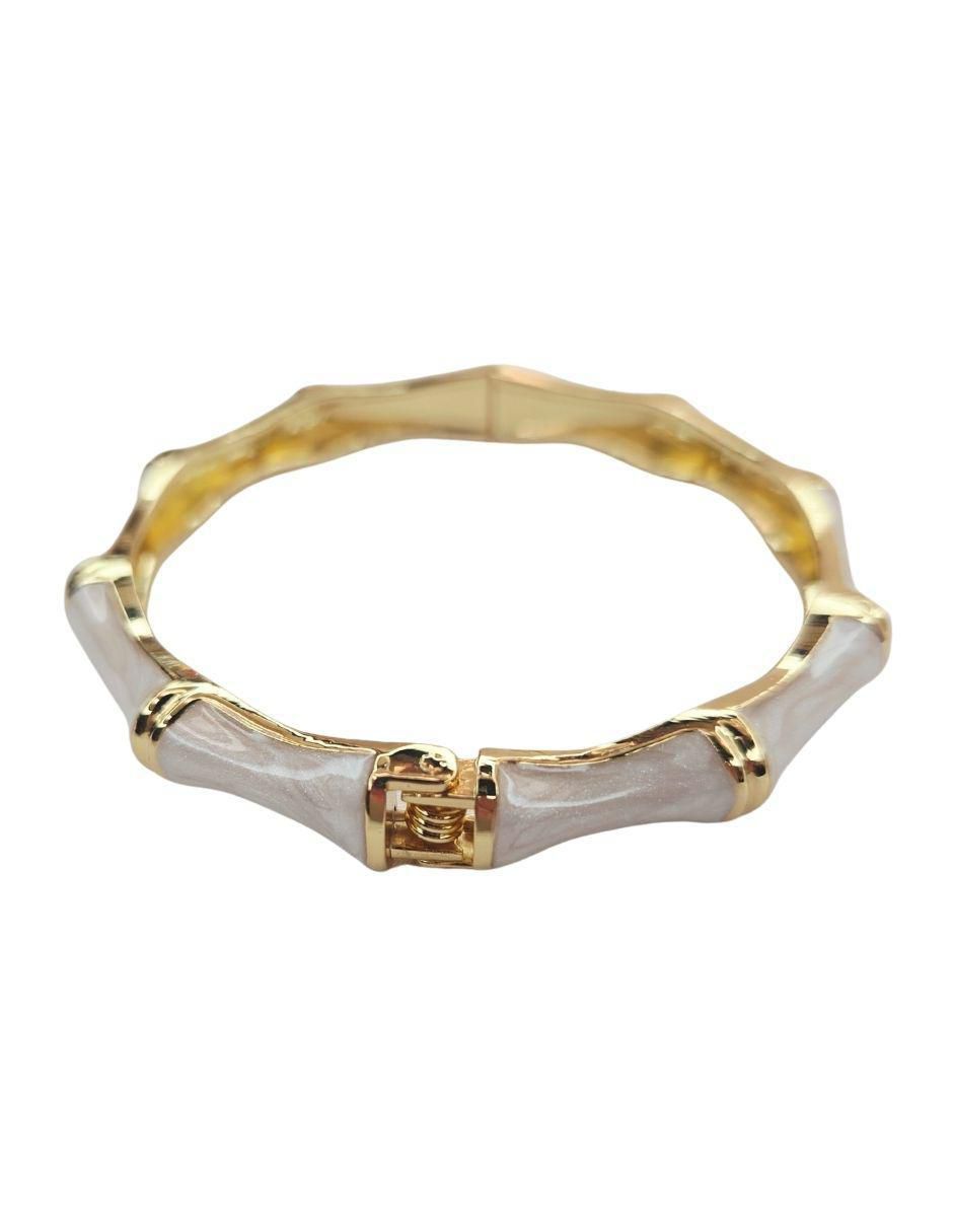 Brazalete Maria Rayuela de oro laminado 18 K acabado brillante