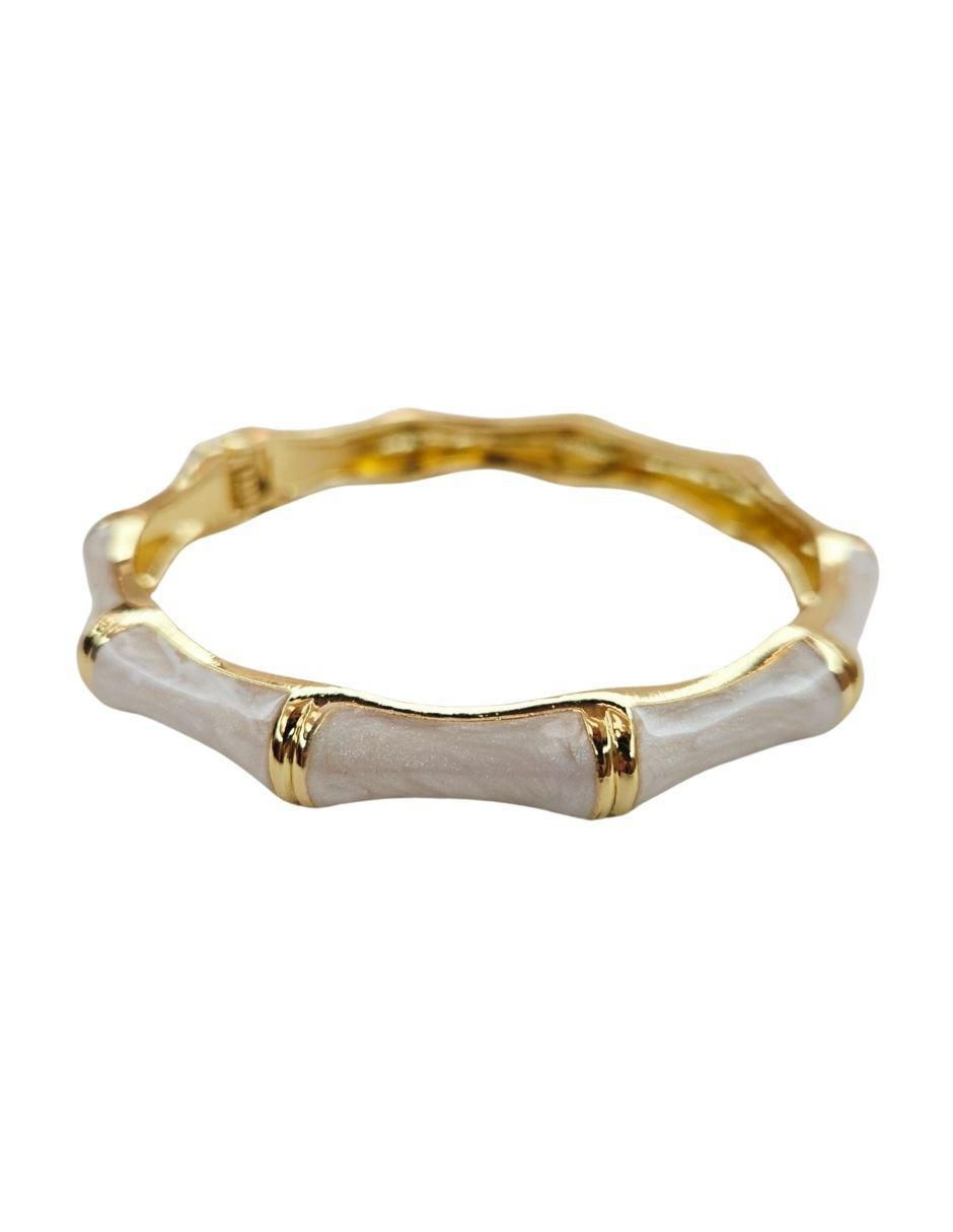 Brazalete Maria Rayuela de oro laminado 18 K acabado brillante