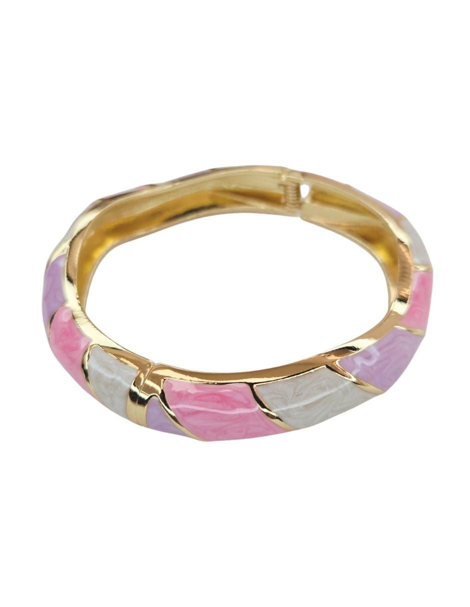 Brazalete Maria Rayuela de oro laminado 18 K acabado brillante