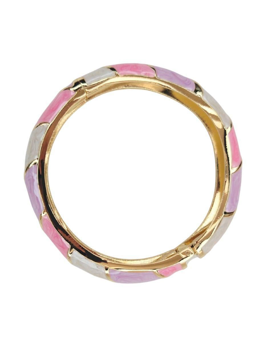 Brazalete Maria Rayuela de oro laminado 18 K acabado brillante