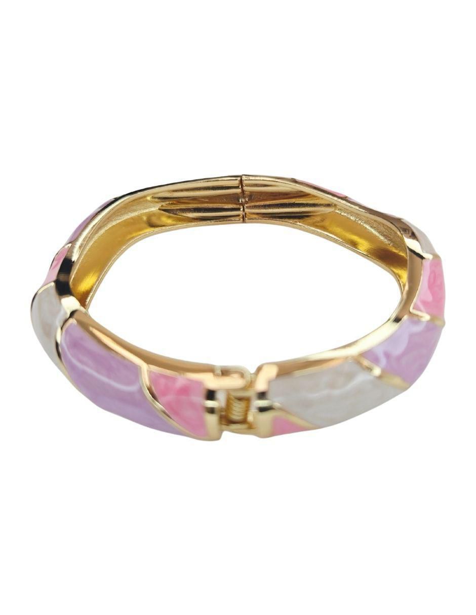 Brazalete Maria Rayuela de oro laminado 18 K acabado brillante
