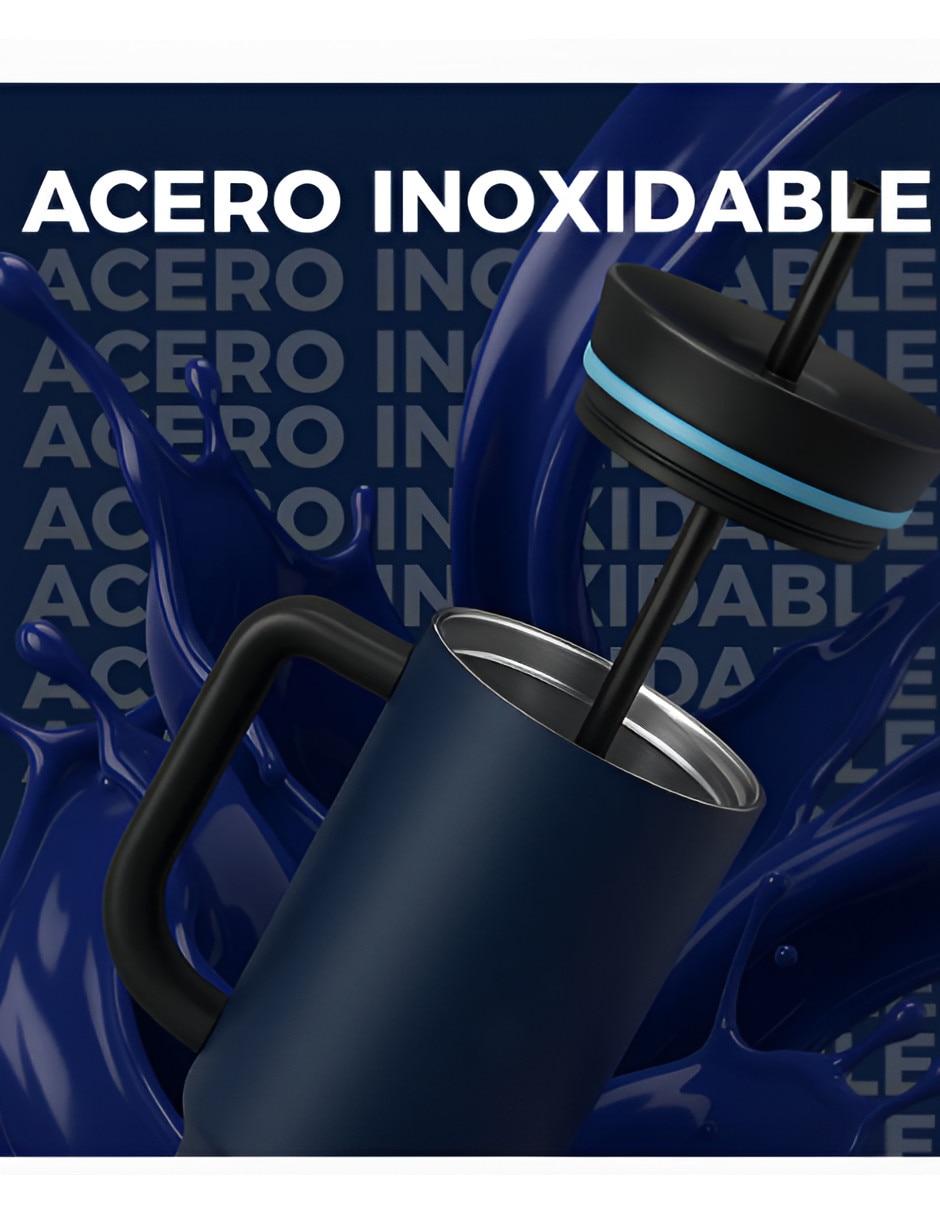 Termo Xtellar de acero inoxidable con tapa rosca