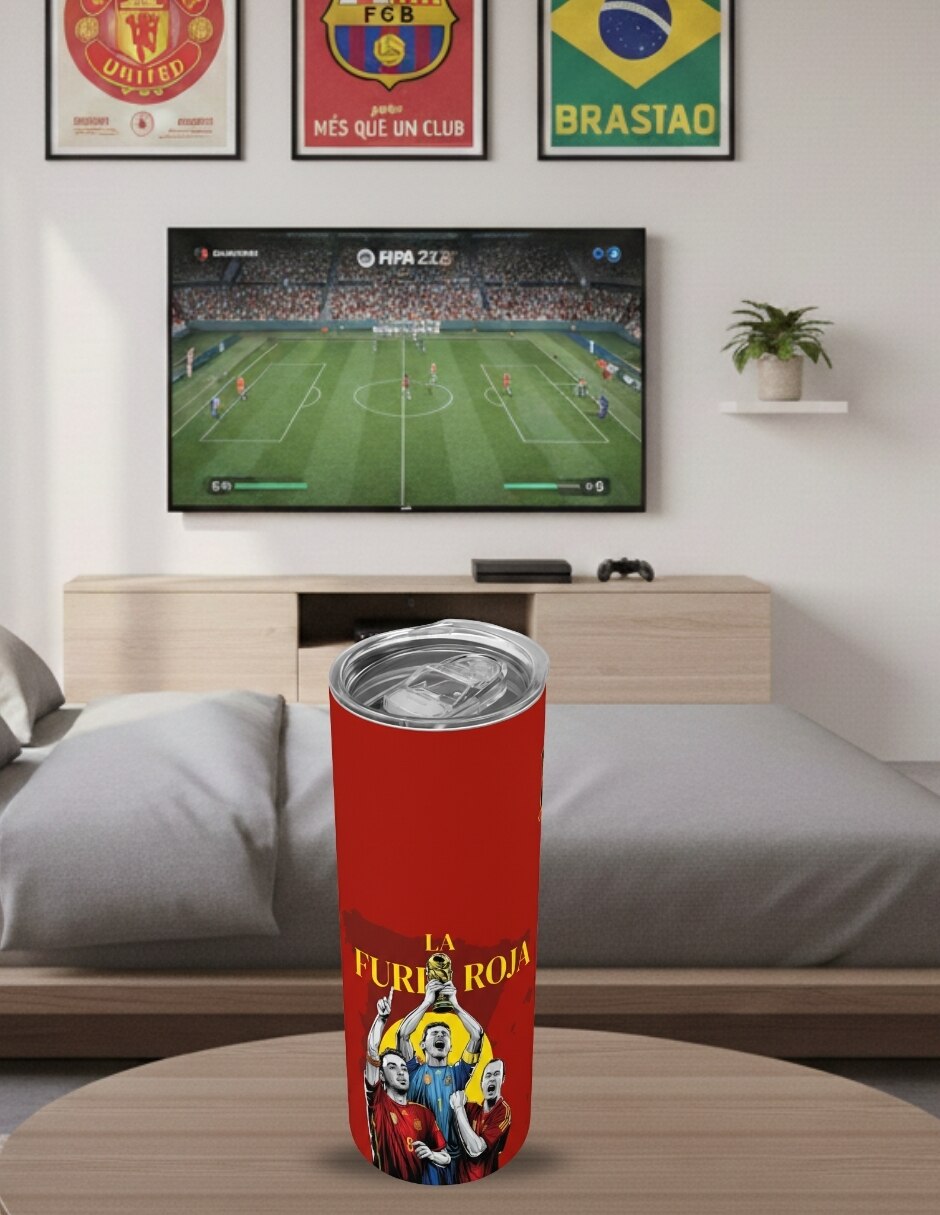 Termo de acero inoxidable con tapa a presión 590 ml 2