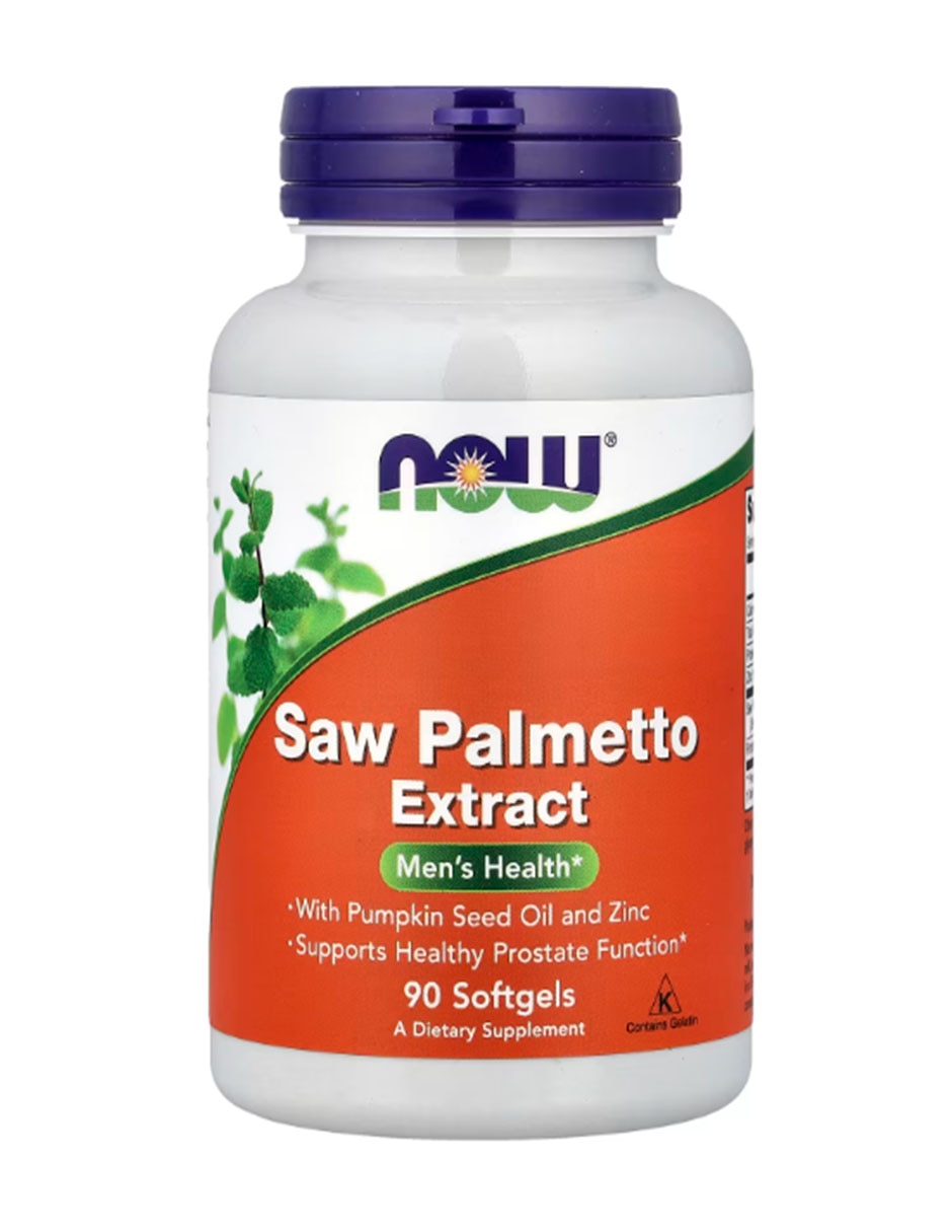Extracto de Saw Palmetto con zinc de 90 cápsulas