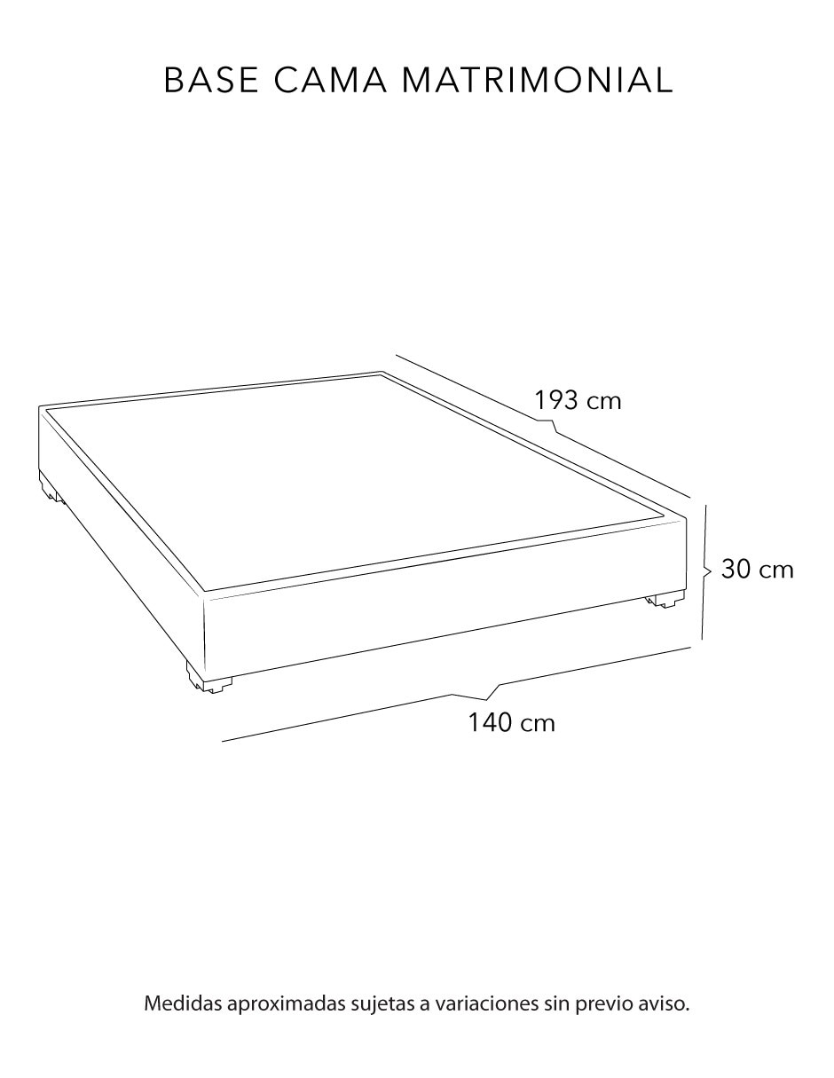 Base para cama Dicasa de madera pino